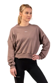 Nebbia Loose Fit Sweatshirt "Feeling Good" 420 brown Női melegítőfelső