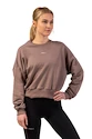 Nebbia  Loose Fit Sweatshirt "Feeling Good" 420 brown Női melegítőfelső M/L