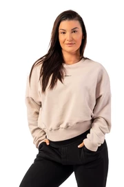 Nebbia Loose Fit Sweatshirt "Feeling Good" 420 cream Női melegítőfelső