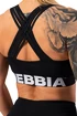 Nebbia  Medium Impact Cross Back Sports Bra 410 black Női melltartó