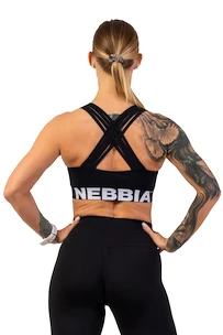 Nebbia  Medium Impact Cross Back Sports Bra 410 black Női melltartó