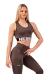 Nebbia  Medium Impact Cross Back Sports Bra 410 brown Női melltartó