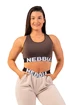 Nebbia  Medium Impact Cross Back Sports Bra 410 brown Női melltartó