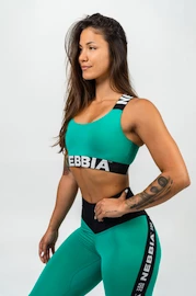 Nebbia Medium-Support Criss Cross Sports Bra green Női melltartó