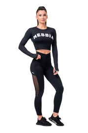 Nebbia Mesh leggings high waist black Női leggings