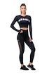 Nebbia  Mesh leggings high waist black Női leggings XS