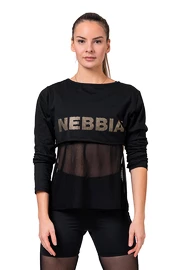 Nebbia Mesh T-shirt 805 black Női póló