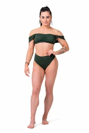 Nebbia Miami retro bikini - top 553 dark green Fürdőruha