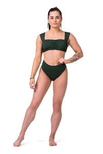 Nebbia  Miami retro bikini - top 553 dark green Fürdőruha