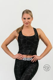 Nebbia NATURE-INSPIRED Sporty crop top “Racer back” black Női felső