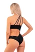 Nebbia  One Shoulder Asymmetrical Monokini 459 Black Fürdőruha