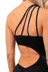 Nebbia  One Shoulder Asymmetrical Monokini 459 Black Fürdőruha