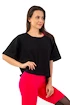 Nebbia  Organic Cotton Loose Fit “The Minimalist” Crop Top 417 black Női póló XS/S