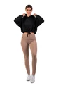 Nebbia  Organic Cotton Ribbed High Waist Leggings 405 brown Női leggings