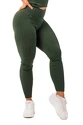 Nebbia  Organic Cotton Ribbed High Waist Leggings 405 dark green Női leggings