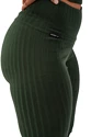 Nebbia  Organic Cotton Ribbed High Waist Leggings 405 dark green Női leggings