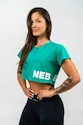 Nebbia  Oversized Crop Top green Női póló