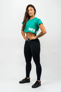 Nebbia  Oversized Crop Top green Női póló