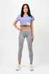 Nebbia  Oversized Crop Top purple Női póló