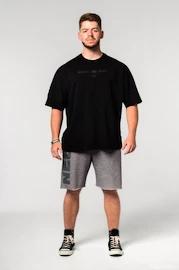 Nebbia Oversized Heavyweight Cotton T-shirt NO SHORTCUTS Black Férfipóló