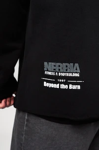 Nebbia  Oversized Pullover Hoodie NO BS Black Férfi-melegítőfelső