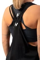 Nebbia  Sleeveless Loose Cross Back Tank Top "Feeling Good" Black Női ujjatlan póló