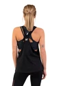 Nebbia  Sleeveless Loose Cross Back Tank Top "Feeling Good" Black Női ujjatlan póló