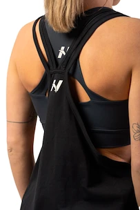 Nebbia  Sleeveless Loose Cross Back Tank Top "Feeling Good" Black Női ujjatlan póló S