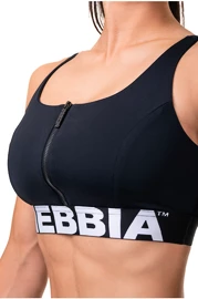 Nebbia  Smart zip sports bra black Női melltartó