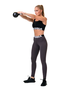 Nebbia  Smart zip sports bra black Női melltartó