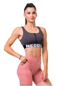 Nebbia  Smart zip sports bra marron Női melltartó