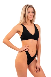 Nebbia Triangle Bralette Bikini Top with padding 457 Black Fürdőruha