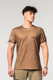 Nebbia Washed-off Cotton T-shirt MAX OUT Light Brown Férfipóló