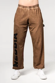 Nebbia Washed-off Gym Sweatpants Baggy Style GYM BRO Ligth Brown Férfi-melegítőalsó