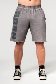 Nebbia Washed-off Gym Sweatshorts NO BS Light Grey Férfirövidnadrág