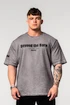 Nebbia  Washed-off Heavyweight Cotton Oversized T-shirt GRIND Light Grey Férfipóló