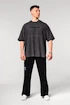 Nebbia  Washed-off Oversized Heavyweight Cotton T-shirt NO SHORTCUTS Black Férfipóló