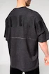 Nebbia  Washed-off Oversized Heavyweight Cotton T-shirt NO SHORTCUTS Black Férfipóló