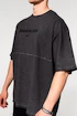 Nebbia  Washed-off Oversized Heavyweight Cotton T-shirt NO SHORTCUTS Black Férfipóló