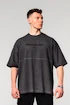 Nebbia  Washed-off Oversized Heavyweight Cotton T-shirt NO SHORTCUTS Black Férfipóló