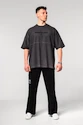 Nebbia  Washed-off Oversized Heavyweight Cotton T-shirt NO SHORTCUTS Black Férfipóló