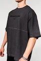 Nebbia  Washed-off Oversized Heavyweight Cotton T-shirt NO SHORTCUTS Black Férfipóló