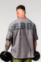 Nebbia  Washed-off Oversized Heavyweight Cotton T-shirt NO SHORTCUTS Light Grey Férfipóló