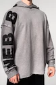 Nebbia  Washed-off Oversized Pullover Hoodie NO BS Light Grey Férfi-melegítőfelső