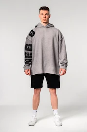 Nebbia Washed-off Oversized Pullover Hoodie NO BS Light Grey Férfi-melegítőfelső