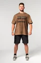 Nebbia  Washed-off Oversized T-shirt HERITAGE Light Brown Férfipóló