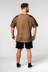 Nebbia  Washed-off Oversized T-shirt LIFTING CLUB Light Brown Férfipóló