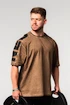 Nebbia  Washed-off Oversized T-shirt LIFTING CLUB Light Brown Férfipóló