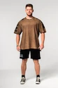 Nebbia  Washed-off Oversized T-shirt LIFTING CLUB Light Brown Férfipóló