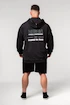 Nebbia  Washed-off Zip Up Hoodie GYM BRO Black Férfi-melegítőfelső